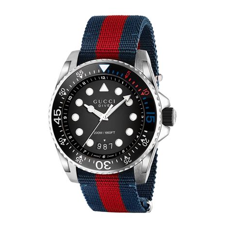 gucci watch late 80's blue red|Gucci 109 watches for sale.